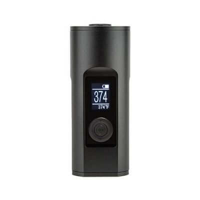 A black Arizer Solo 2 vaporizer, portable and powerful
