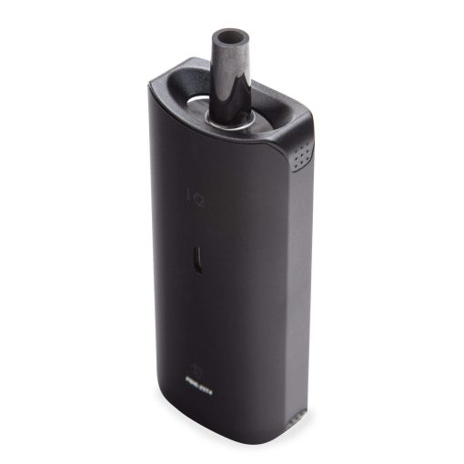 Davinci IQ Vaporizer, pictured with the raised mouthpiece
