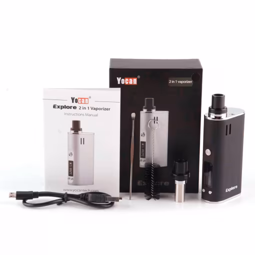 The Explore comes with everything needed to enjoy vaping
