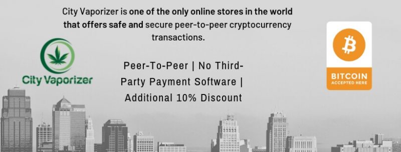 Buy from City Vaporizer using Bitcoin - Additional 10% Discount!