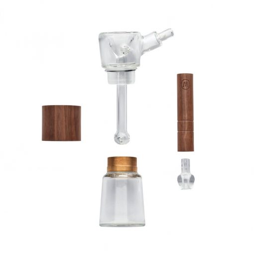 Marley Natural Glass & Walnut Bubbler - Image 3