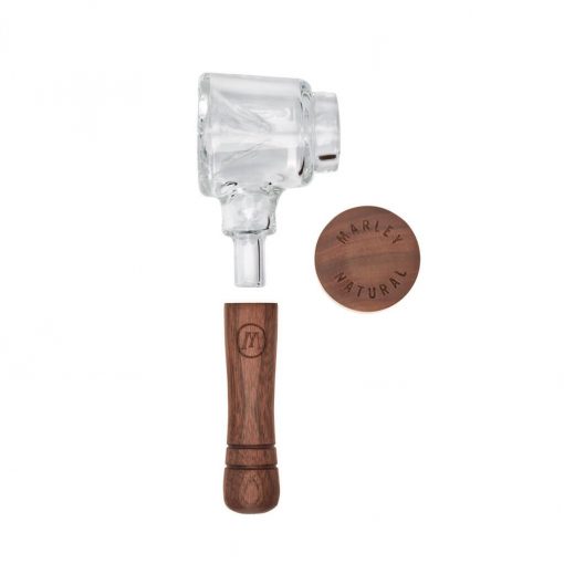 Marley Natural Glass & Walnut Spoon Pipe - Image 3