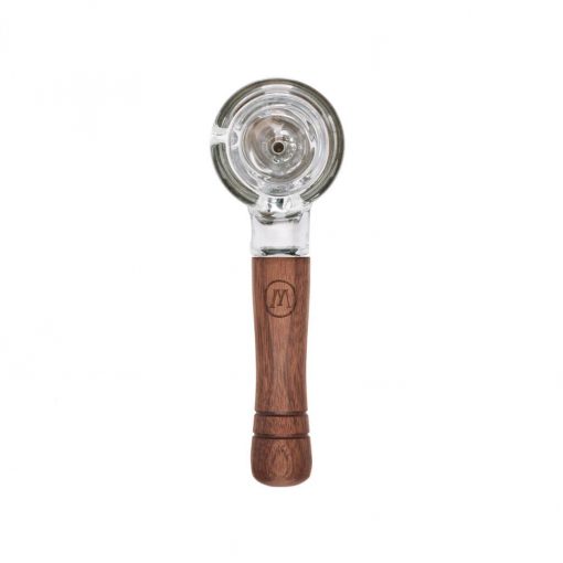 Marley Natural Glass & Walnut Spoon Pipe - Image 2