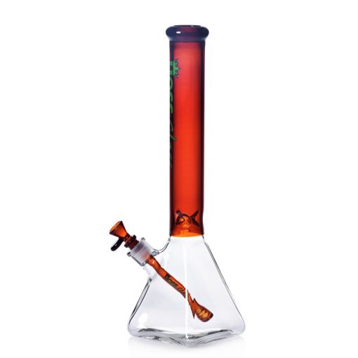 Hoss Bong H056 - Pyramid Beaker Half Colored (18") - Image 8