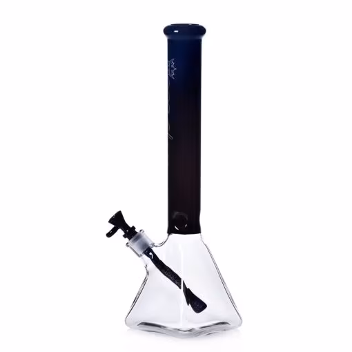 Hoss Bong H056 - Pyramid Beaker Half Colored (18") - Image 2