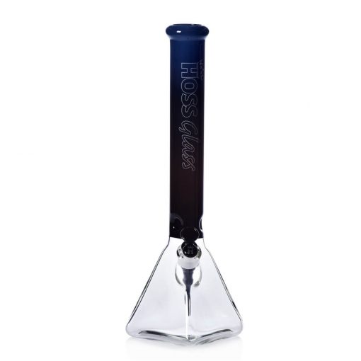 Hoss Bong H056 - Pyramid Beaker Half Colored (18") - Image 22