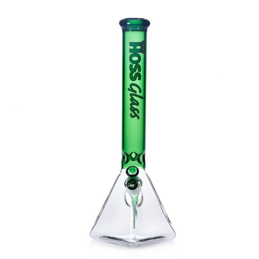 Hoss Bong H056 - Pyramid Beaker Half Colored (18") - Image 20