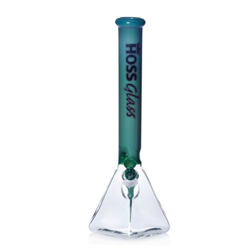 Hoss Bong H056 - Pyramid Beaker Half Colored (18") - Image 18