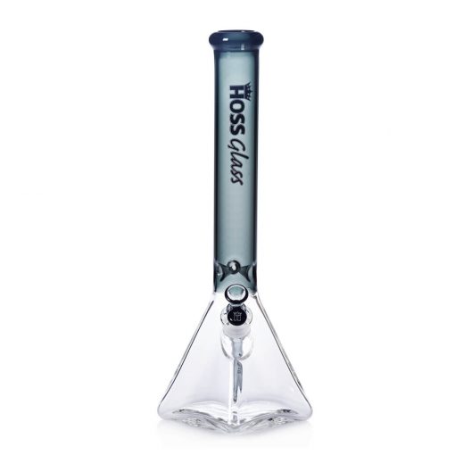 Hoss Bong H056 - Pyramid Beaker Half Colored (18") - Image 11