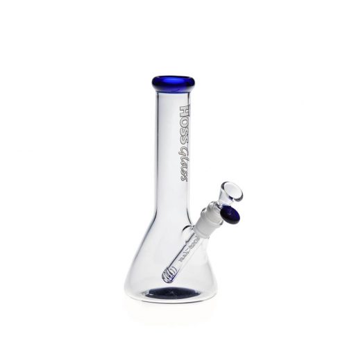 Hoss Bong H143 - Mini Beaker with Colored Accents (9") - Image 5