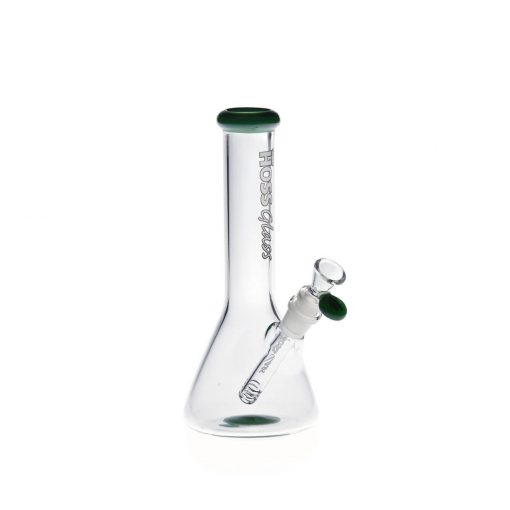 Hoss Bong H143 - Mini Beaker with Colored Accents (9") - Image 3