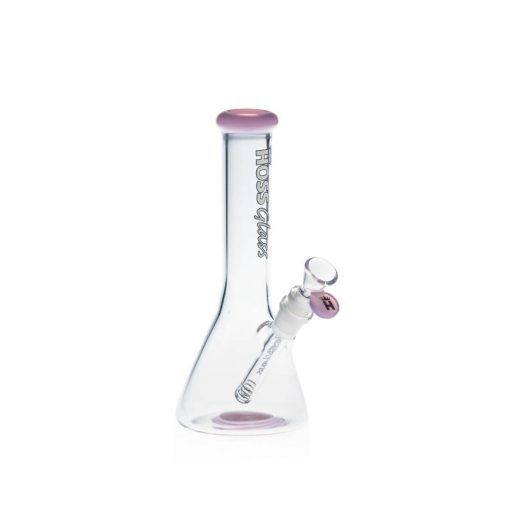 Hoss Bong H143 - Mini Beaker with Colored Accents (9") - Image 2