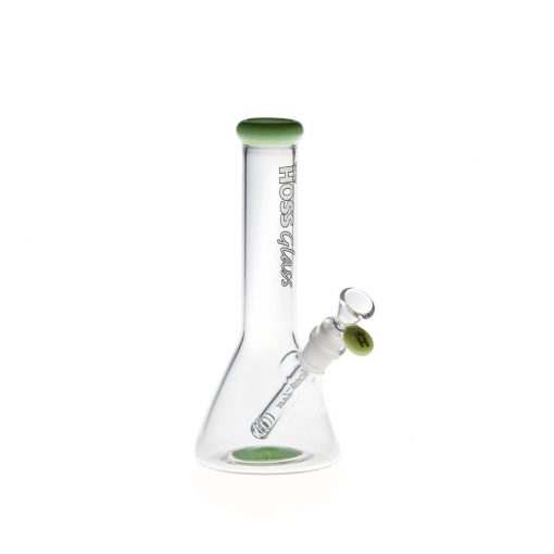 Hoss Bong H143 - Mini Beaker with Colored Accents (9") - Image 8