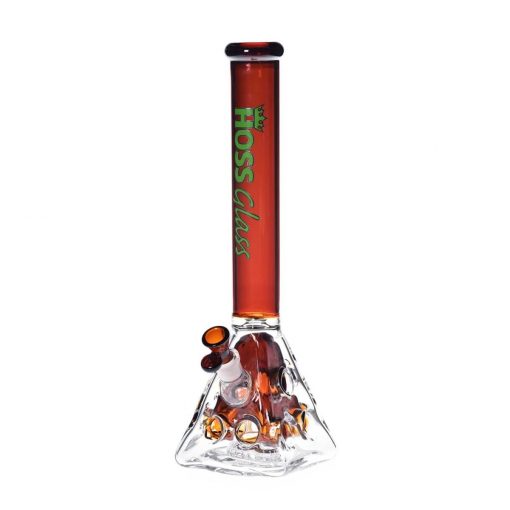 Hoss Glass H145 - Holey Pyramid Beaker with Colored Top and Inner Section (18") - Image 8