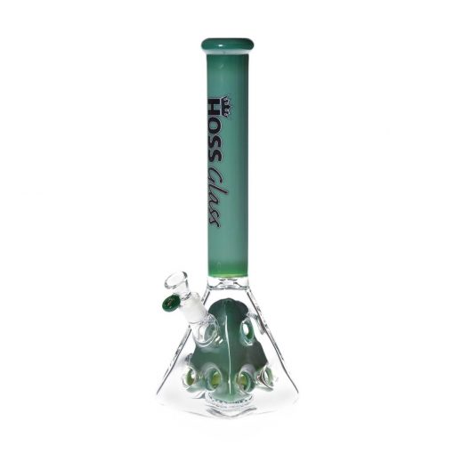 Hoss Glass H145 - Holey Pyramid Beaker with Colored Top and Inner Section (18") - Image 2