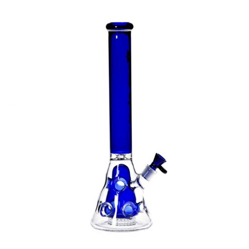 Hoss Bong H150 - Holey Beaker with Colored Top and Inner Section (18") - Image 4