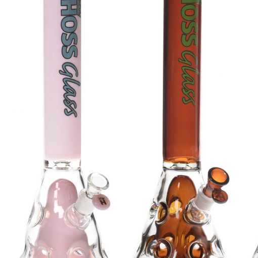 Hoss Bong H150 - Holey Beaker with Colored Top and Inner Section (18") - Image 2