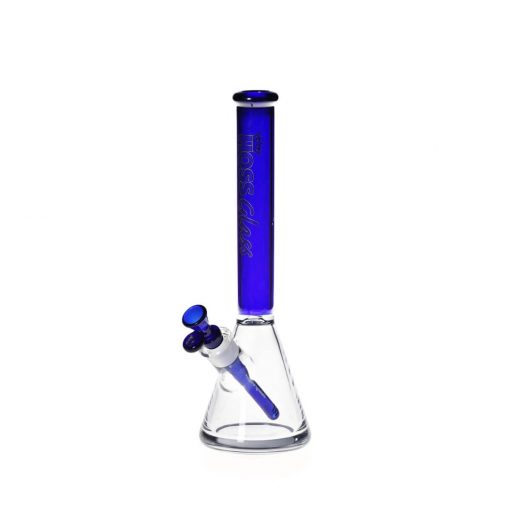 Hoss Glass H153- Small Thick Beaker with Colored Top (14") in Amber - Image 3