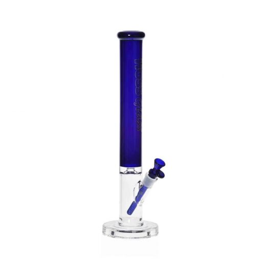 Hoss Bong H166 - Straight Tube with Colored Top (18") - Image 5