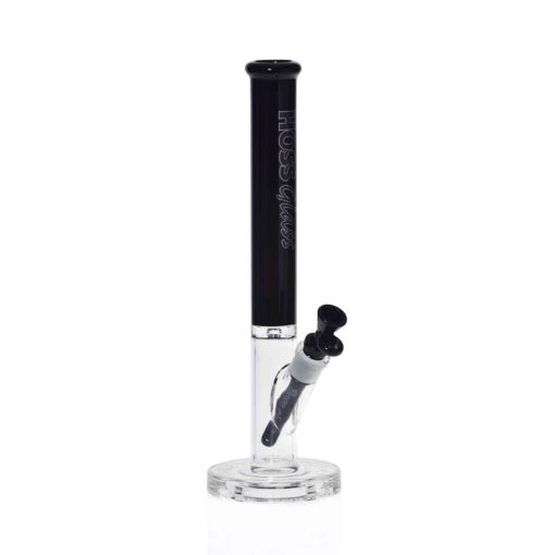 Hoss Bong H167 - Straight Tube with Colored Top (14") - Image 9