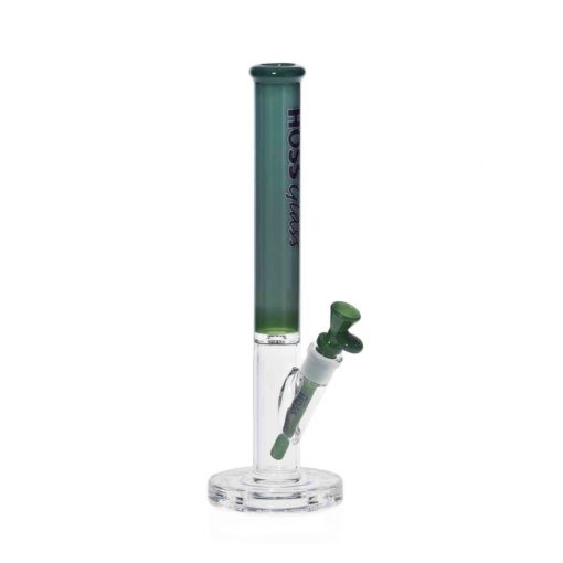 Hoss Bong H167 - Straight Tube with Colored Top (14") - Image 2