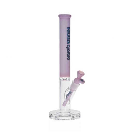 Hoss Bong H167 - Straight Tube with Colored Top (14") - Image 6