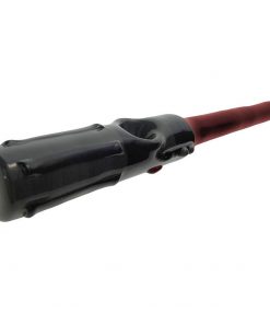 Red Saber Pipe by Chameleon Glass Handle