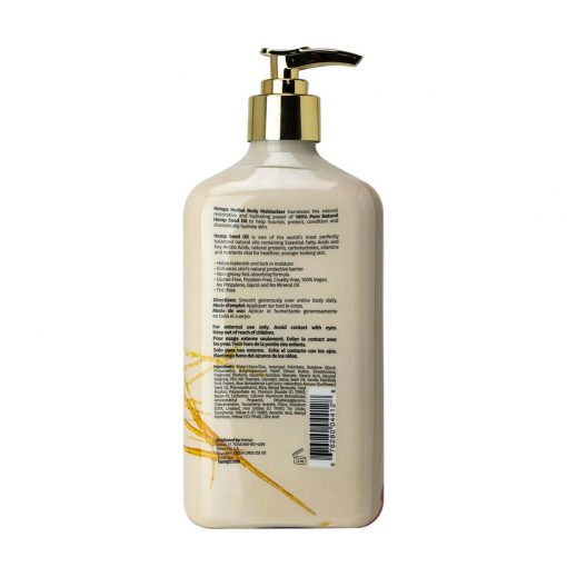 Hempz Herbal Moisturizer Spun Sugar & Vanilla Bean 17oz Back