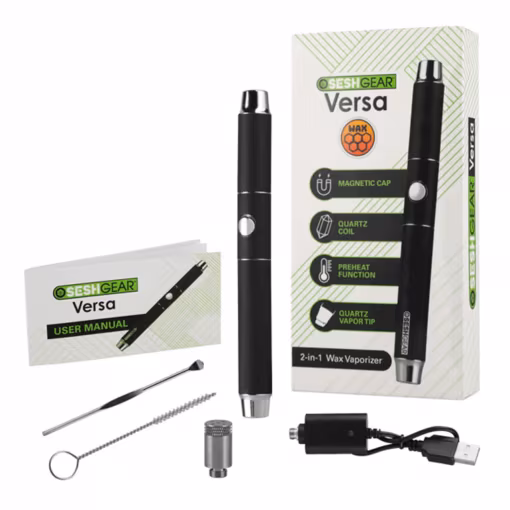 SeshGear Versa 2-in-1 Wax Pen & Dab Straw Box Contents