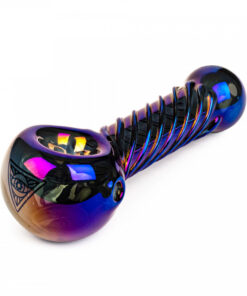 Red Eye Tek 4" Metallic Terminator Finish Twister Hand Pipe W/Built In Screen - Image 3
