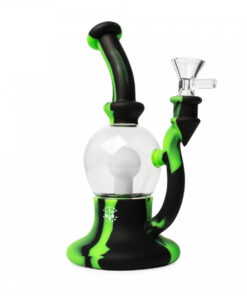 7.5"  Flower Bubbler W/Glow-In-The-Dark Orb