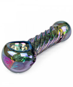 Red Eye Tek 4" Metallic Terminator Finish Twister Hand Pipe W/Built In Screen