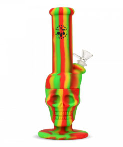 11"  Skull Water Pipe W/Glass Downstem pull-Out - Image 4