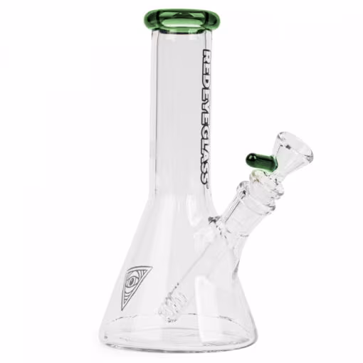 Red Eye Glass 8" Tall Beaker Tube - Image 3