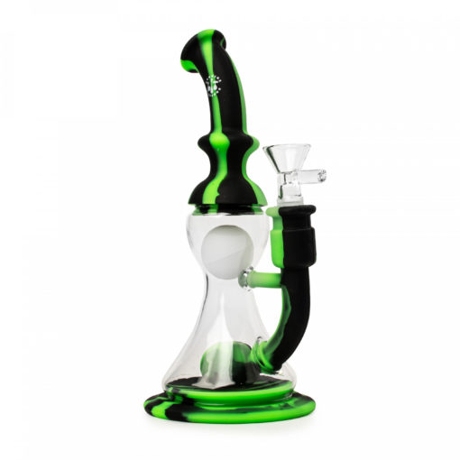 8.5"  Flower Bubbler W/Floating Glow-In-The-Dark Orb - Image 2