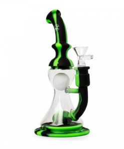 8.5"  Flower Bubbler W/Floating Glow-In-The-Dark Orb - Image 2