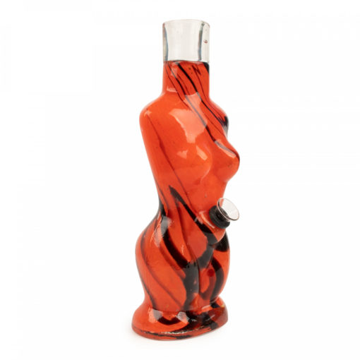 Retro Glass 10" Tall Goddess Water Pipe - Image 2