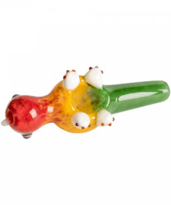 Red Eye Glass 4.5" Green Dinosaur Jr. Hand Pipe - Image 2