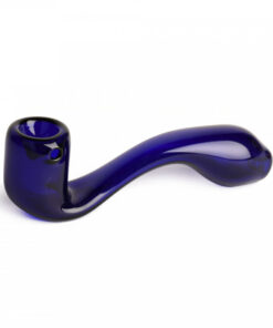 Red Eye Glass 5.5" Sherlock Hand Pipe