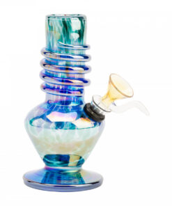 6" Tall Retro Glass Spade Tube W/Wrap