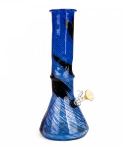 12" Tall Retro Glass Beaker Base Tube W/Ice Pinch - Image 3