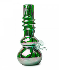 8" Tall Retro Glass Radium Metallic Tube W/Wrap - Image 2