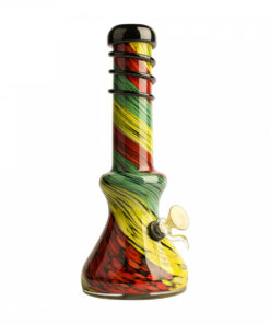 10" Tall Retro Glass Parallax Beaker Tube W/Wrap - Image 2