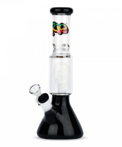 iRie 11" Tall Dual Chamber Beaker Tube W/Skull Perc - Image 3