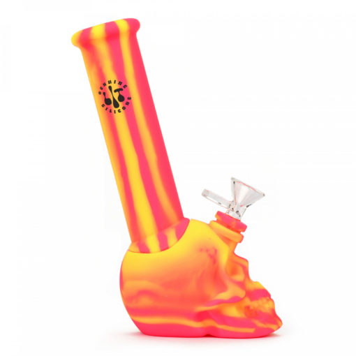 8.75"   Skull Base Water Pipe W/Glass Pull-Out - Image 4