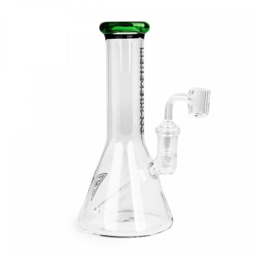 Red Eye Glass 8" Tall  Concentrate Beaker W/Quartz Banger - Image 3
