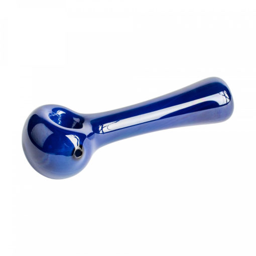 Red Eye Glass 4.5" Solid Color Spoon Handpipe - Image 2