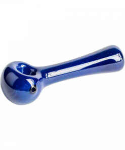 Red Eye Glass 4.5" Solid Color Spoon Handpipe - Image 2