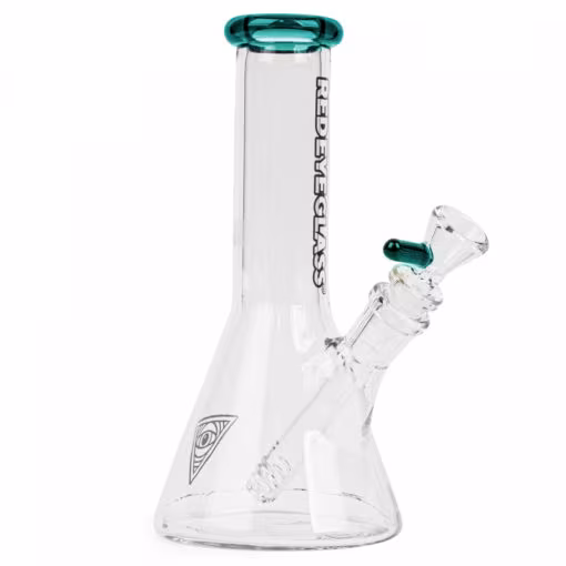 Red Eye Glass 8" Tall Beaker Tube - Image 4