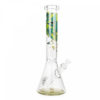 Red Eye Glass 15" Tall Bear Beaker Tube W/Matching Fillacello Artwork